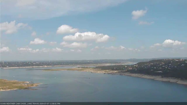 Lake Travis webcam, July 7, 2024 12:00 PM CT