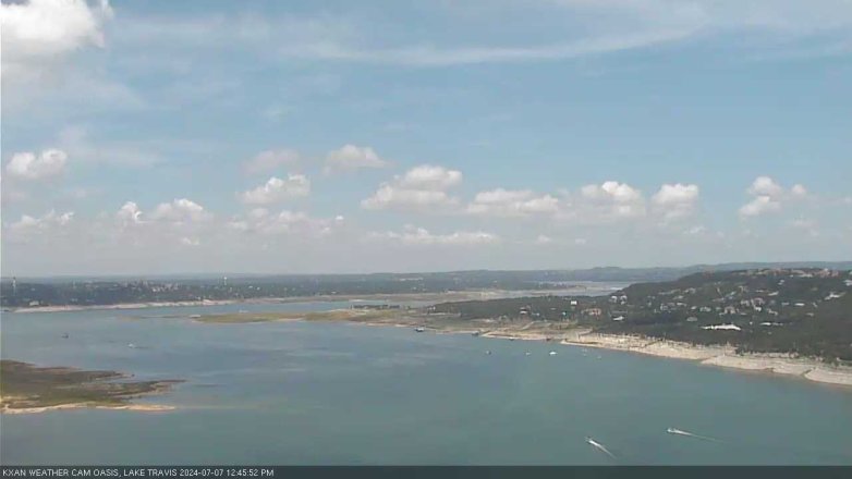 Lake Travis webcam, July 7, 2024 12:45 PM CT