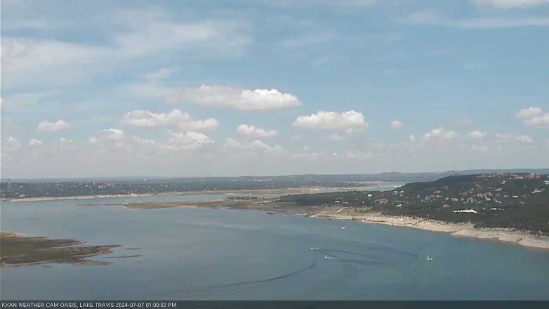 Lake Travis webcam, July 7, 2024 1:00 PM CT