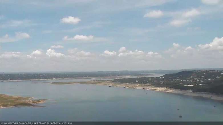 Lake Travis webcam, July 7, 2024 1:45 PM CT