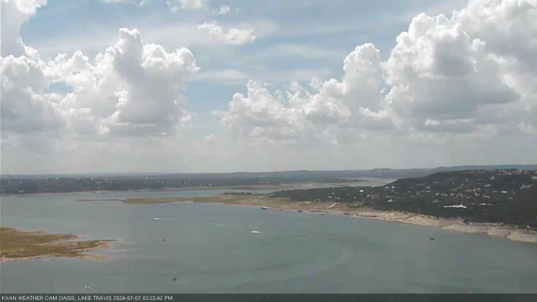 Lake Travis webcam, July 7, 2024 3:25 PM CT