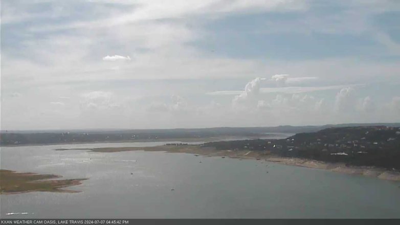 Lake Travis webcam, July 7, 2024 4:45 PM CT