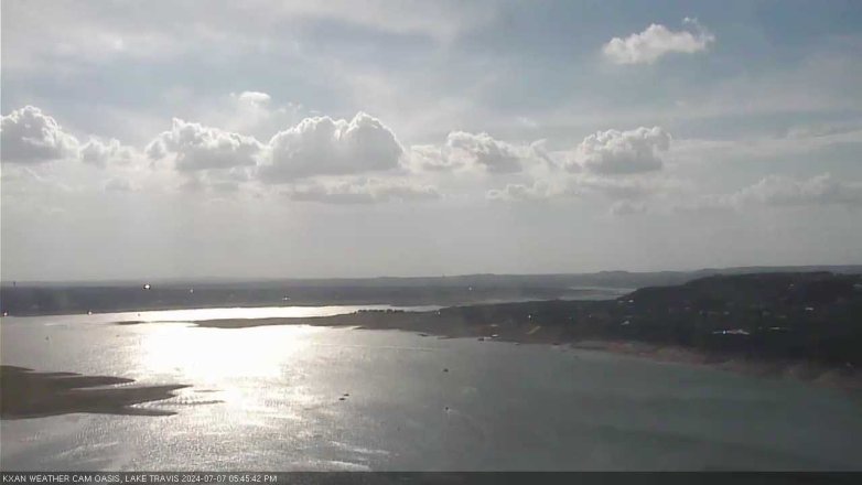 Lake Travis webcam, July 7, 2024 5:45 PM CT