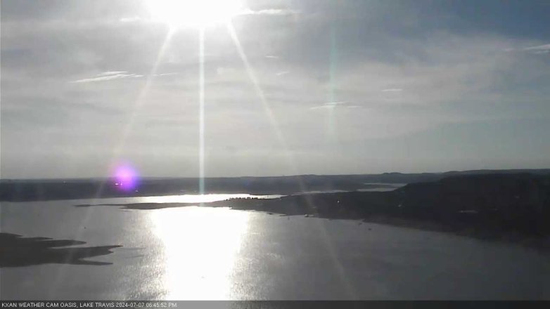 Lake Travis webcam, July 7, 2024 6:45 PM CT