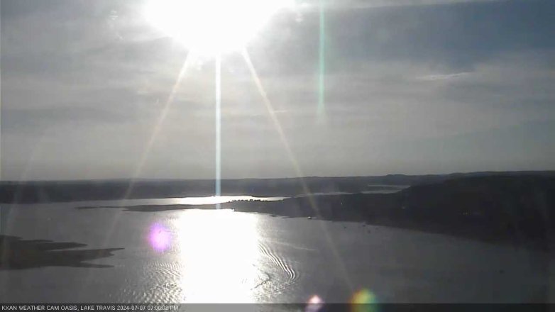 Lake Travis webcam, July 7, 2024 7:00 PM CT