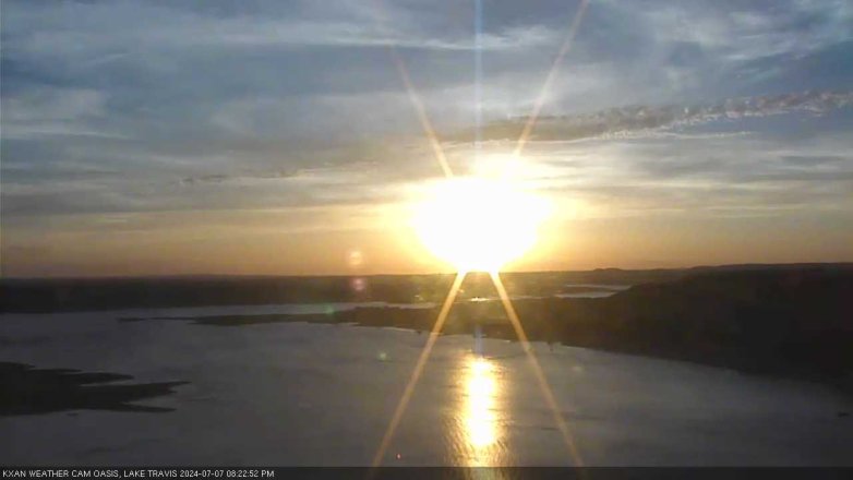 Lake Travis webcam, July 7, 2024 8:25 PM CT