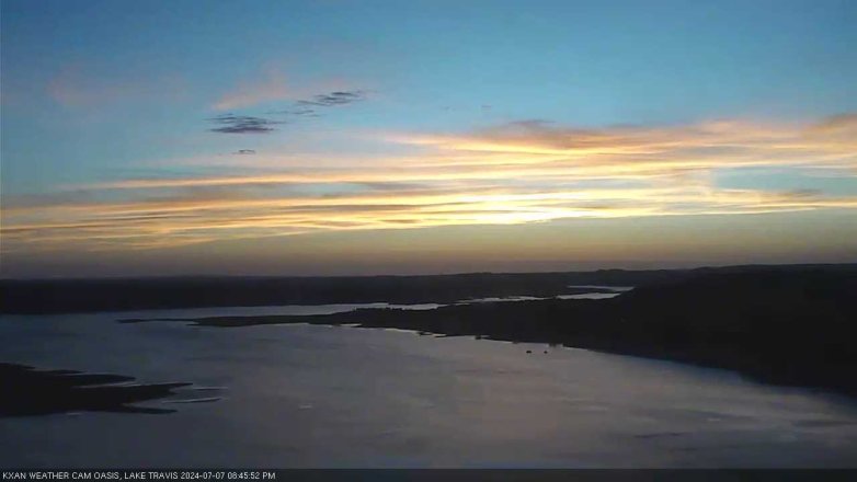 Lake Travis webcam, July 7, 2024 8:45 PM CT