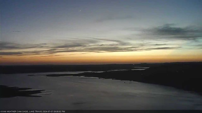 Lake Travis webcam, July 7, 2024 9:00 PM CT