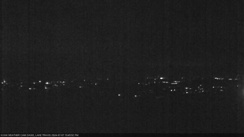 Lake Travis webcam, July 7, 2024 10:45 PM CT