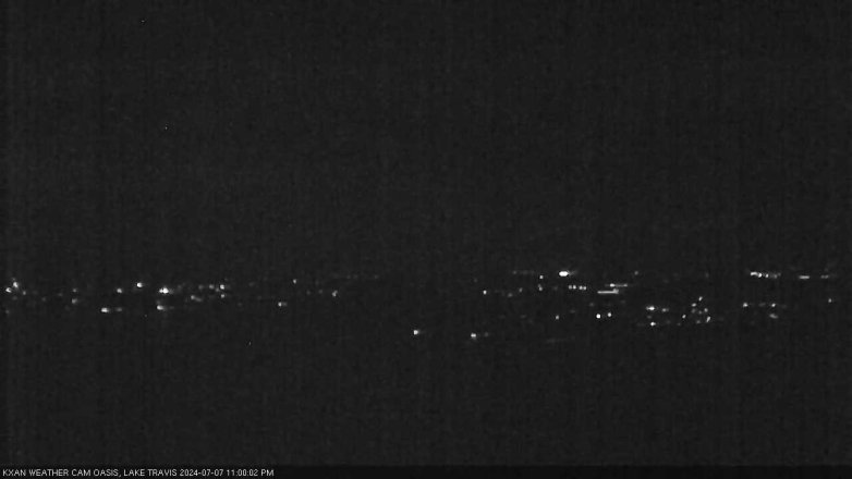 Lake Travis webcam, July 7, 2024 11:00 PM CT