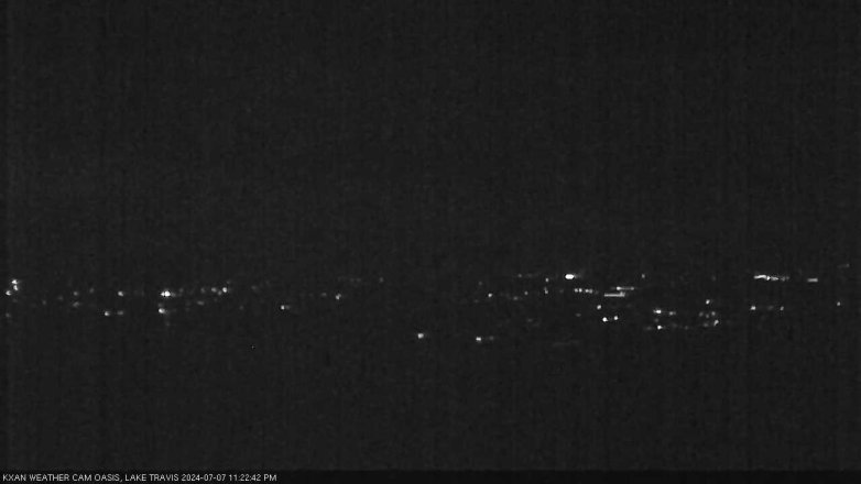 Lake Travis webcam, July 7, 2024 11:25 PM CT