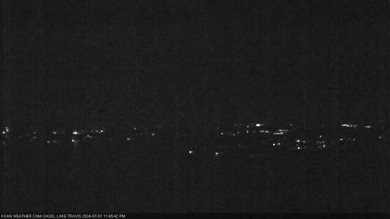 Lake Travis webcam, July 7, 2024 11:45 PM CT