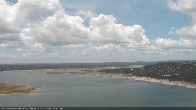 Lake Travis webcam, July 8, 2024 1:45 PM CT