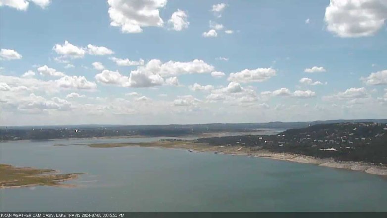 Lake Travis webcam, July 8, 2024 3:45 PM CT