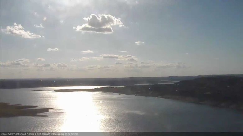 Lake Travis webcam, July 8, 2024 6:25 PM CT