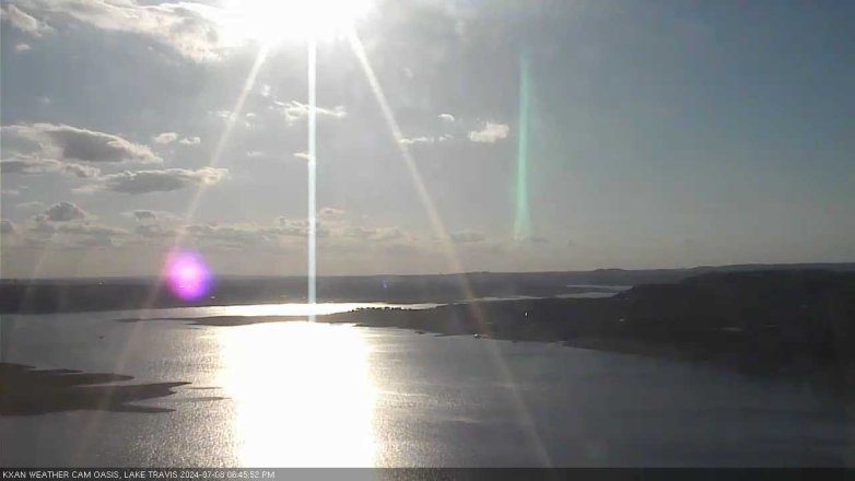 Lake Travis webcam, July 8, 2024 6:45 PM CT