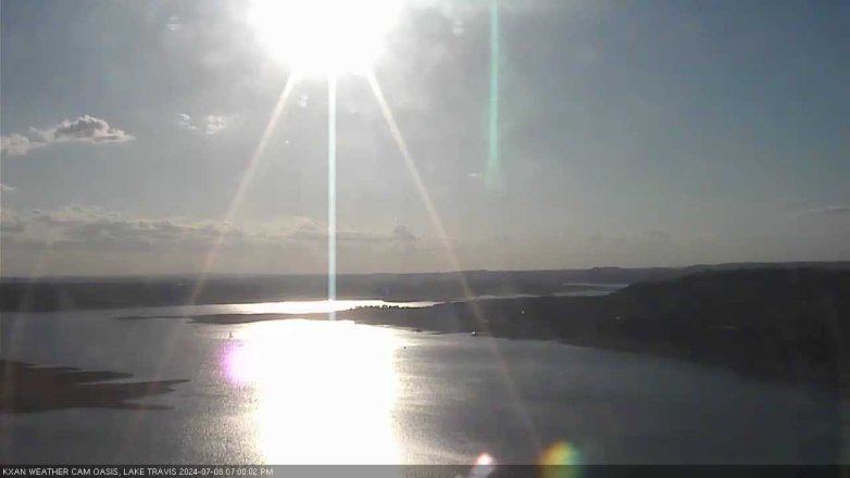 Lake Travis webcam, July 8, 2024 7:00 PM CT