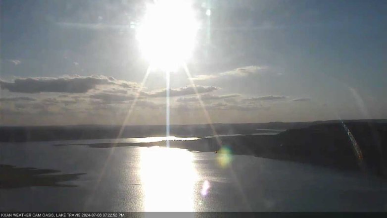 Lake Travis webcam, July 8, 2024 7:25 PM CT