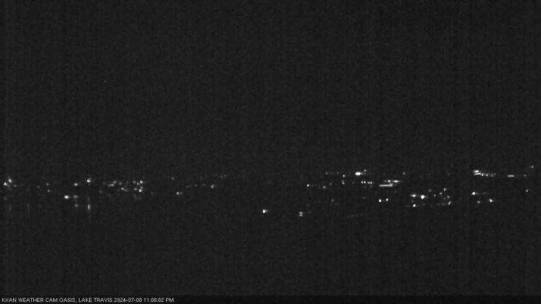 Lake Travis webcam, July 8, 2024 11:00 PM CT