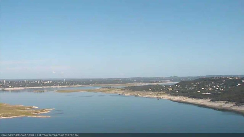 Lake Travis webcam, July 9, 2024 9:25 AM CT