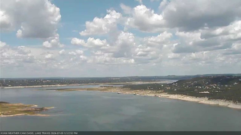 Lake Travis webcam, July 9, 2024 12:25 PM CT