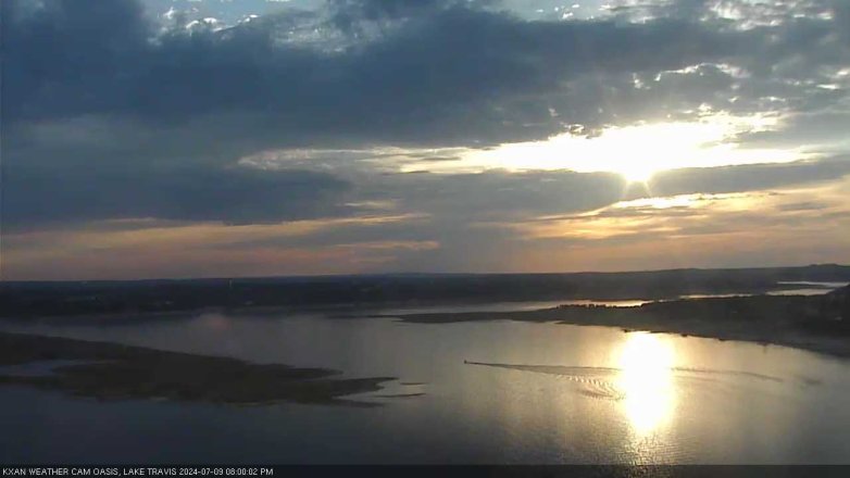 Lake Travis webcam, July 9, 2024 8:00 PM CT