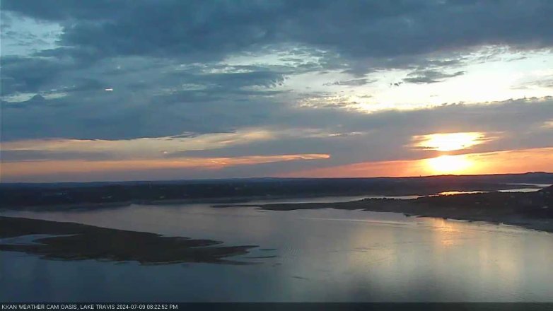 Lake Travis webcam, July 9, 2024 8:25 PM CT