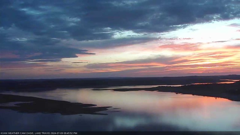 Lake Travis webcam, July 9, 2024 8:45 PM CT