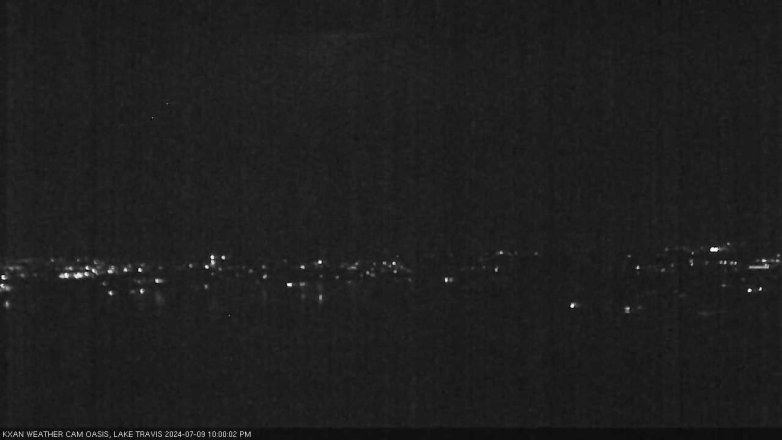 Lake Travis webcam, July 9, 2024 10:00 PM CT