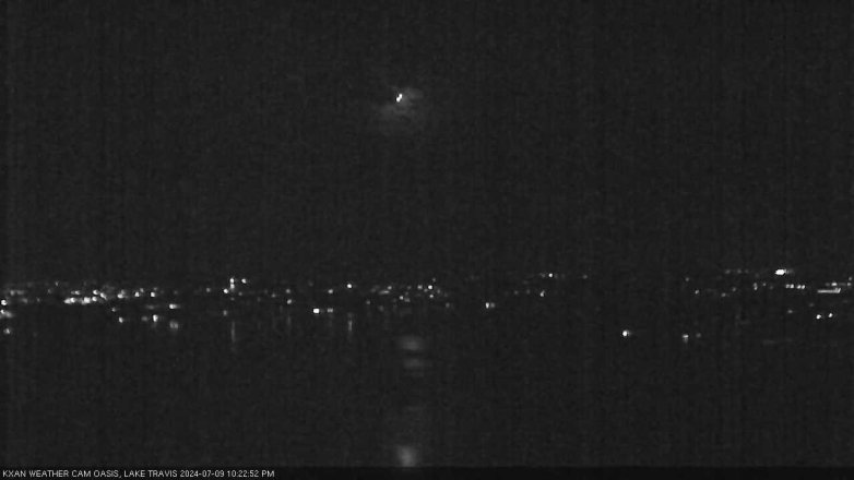 Lake Travis webcam, July 9, 2024 10:25 PM CT