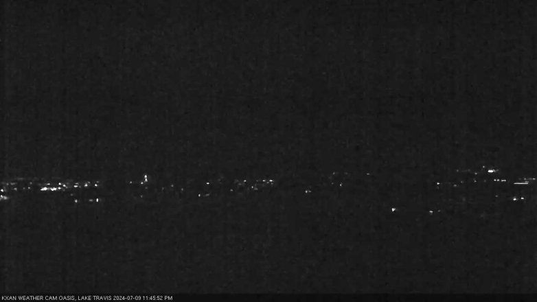 Lake Travis webcam, July 9, 2024 11:45 PM CT