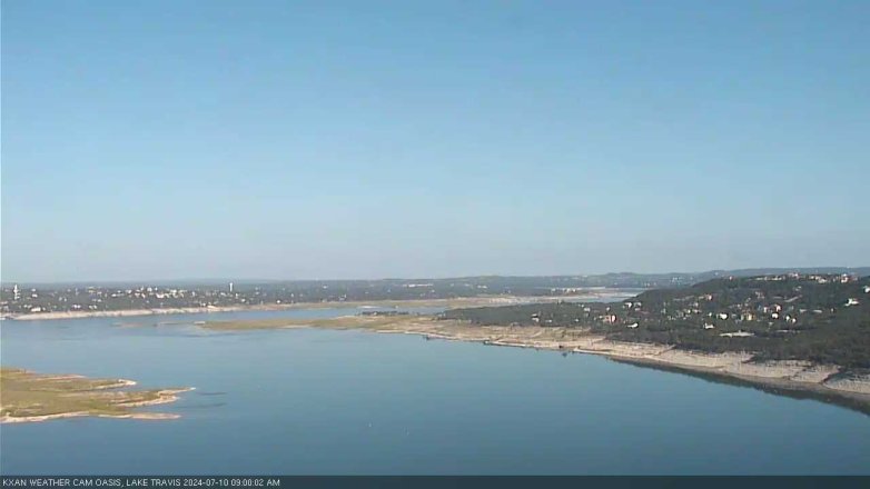 Lake Travis webcam, July 10, 2024 9:00 AM CT