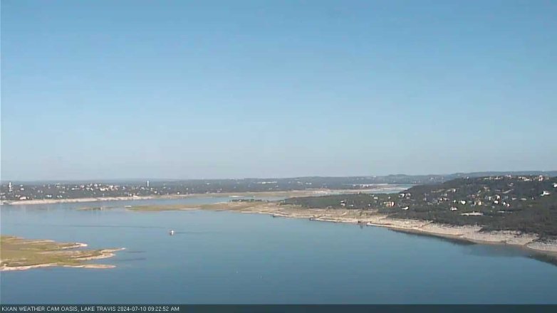 Lake Travis webcam, July 10, 2024 9:25 AM CT