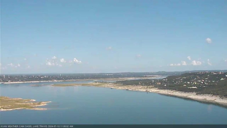 Lake Travis webcam, July 10, 2024 11:00 AM CT