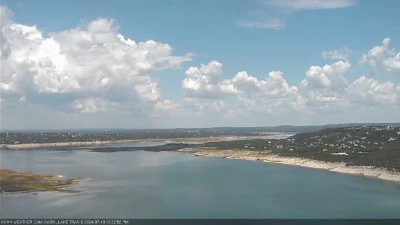 Lake Travis webcam, July 10, 2024 12:25 PM CT
