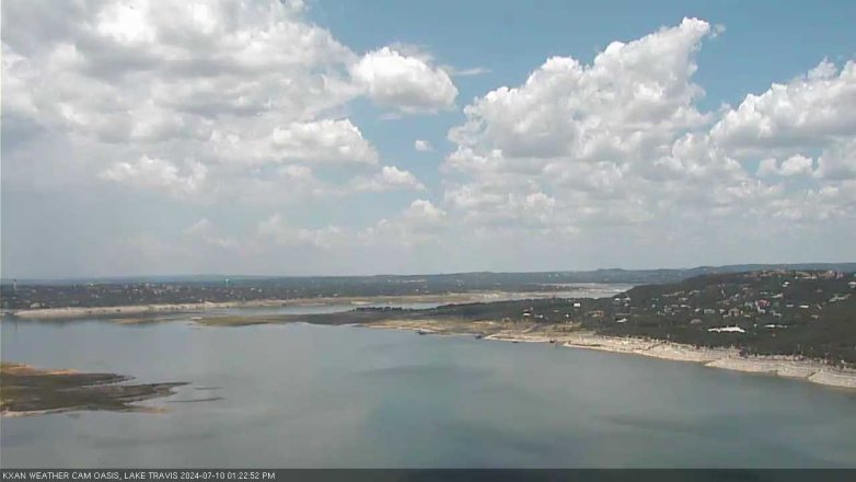 Lake Travis webcam, July 10, 2024 1:25 PM CT
