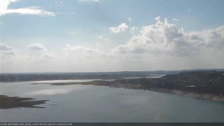 Lake Travis webcam, July 10, 2024 5:25 PM CT