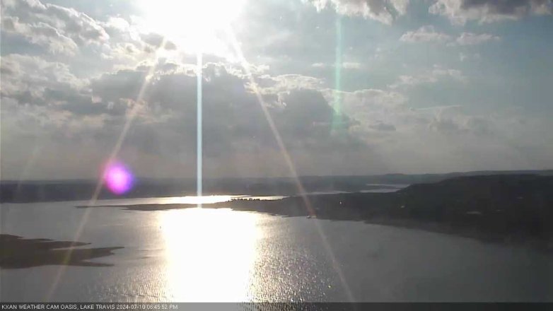Lake Travis webcam, July 10, 2024 6:45 PM CT