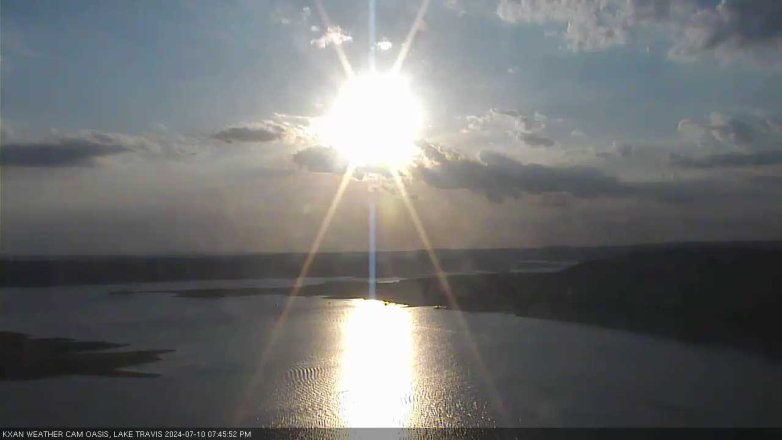 Lake Travis webcam, July 10, 2024 7:45 PM CT