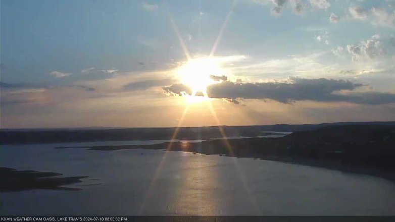 Lake Travis webcam, July 10, 2024 8:00 PM CT
