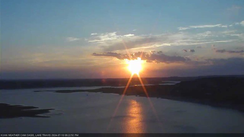 Lake Travis webcam, July 10, 2024 8:25 PM CT