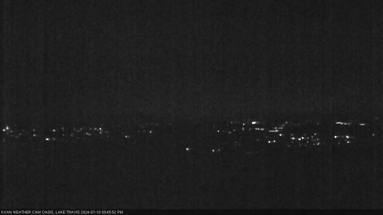 Lake Travis webcam, July 10, 2024 9:45 PM CT