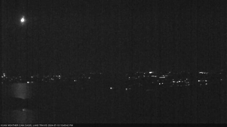 Lake Travis webcam, July 10, 2024 10:45 PM CT
