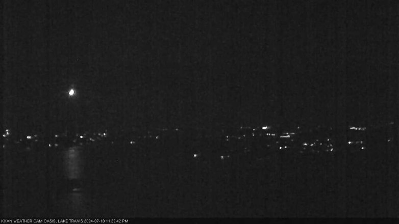 Lake Travis webcam, July 10, 2024 11:25 PM CT