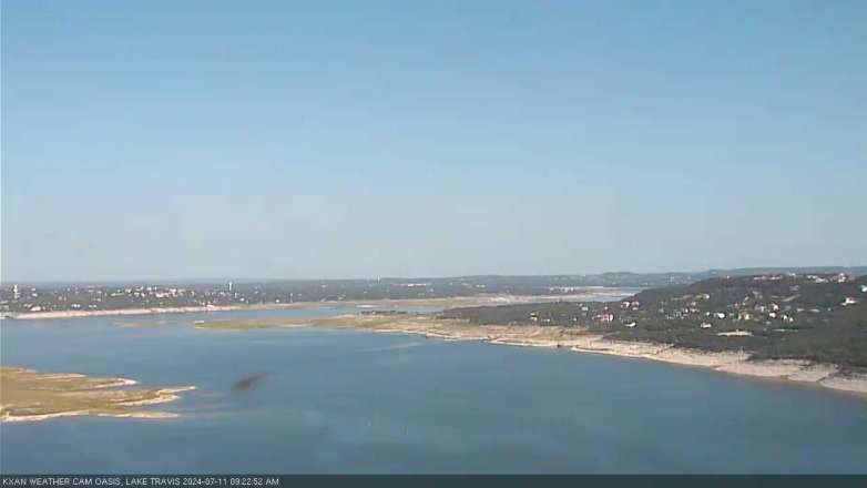 Lake Travis webcam, July 11, 2024 9:25 AM CT
