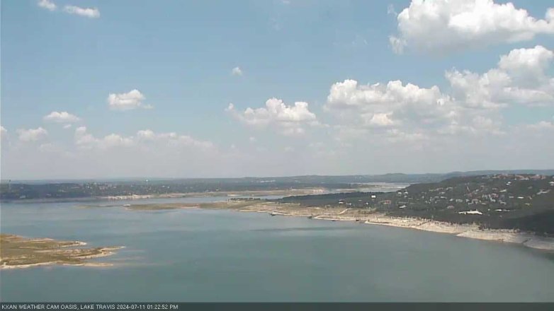 Lake Travis webcam, July 11, 2024 1:25 PM CT