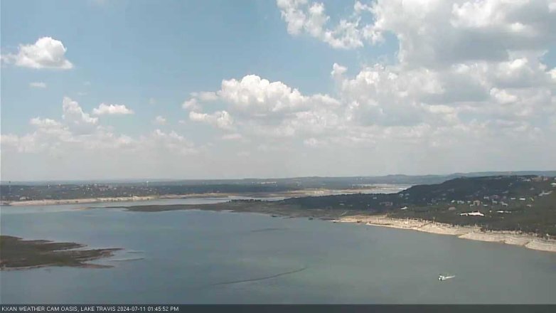 Lake Travis webcam, July 11, 2024 1:45 PM CT
