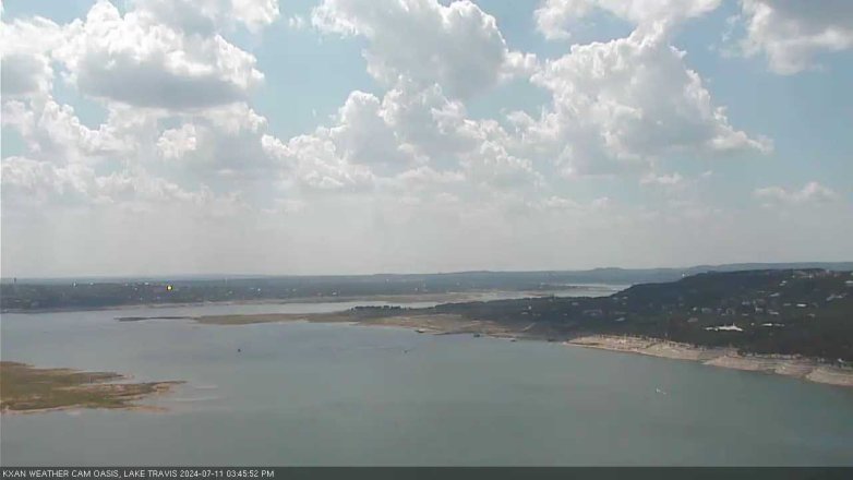 Lake Travis webcam, July 11, 2024 3:45 PM CT