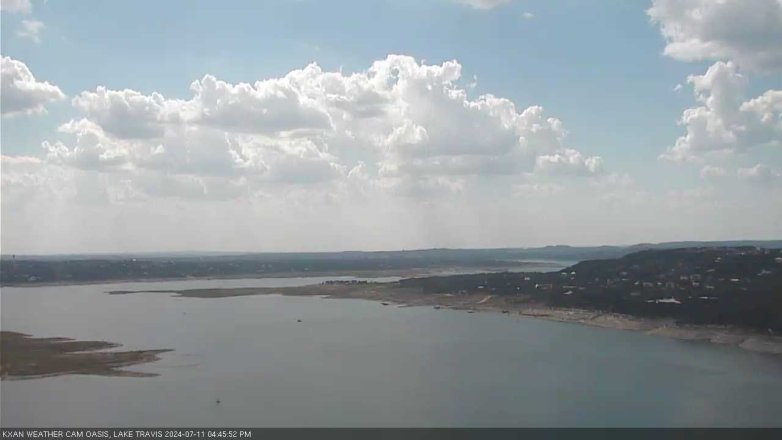 Lake Travis webcam, July 11, 2024 4:45 PM CT