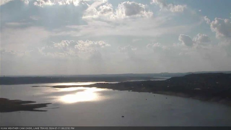 Lake Travis webcam, July 11, 2024 6:25 PM CT
